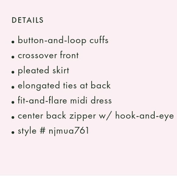 Kate Spade BNWOT Rawr Crepe midi dress - Picture 5 of 10